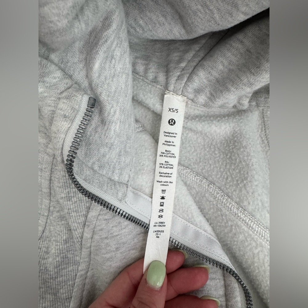 Scuba oversized half zip hoodie XS/S